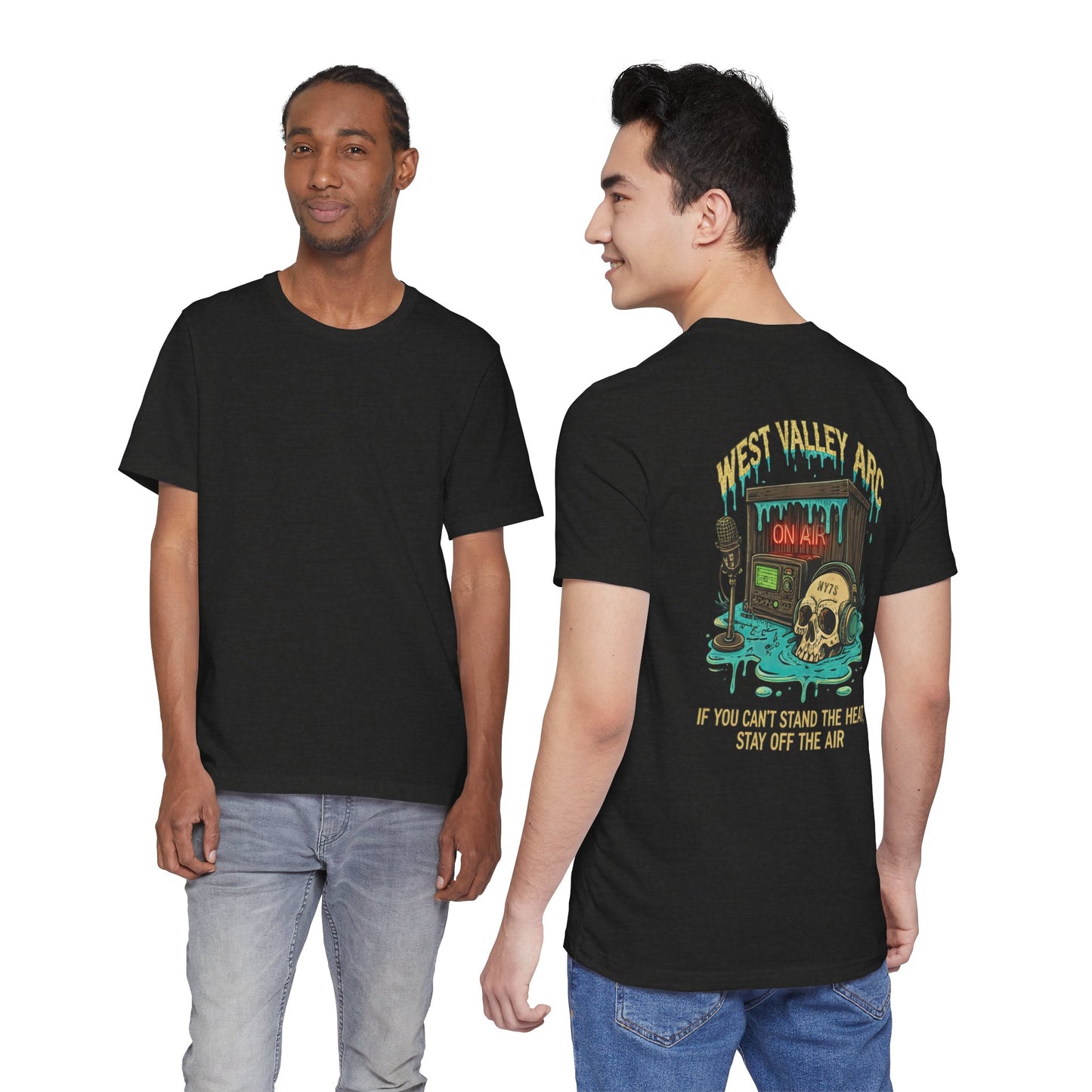 West Valley ARC “Stay Off the Air” Tee  —Vintage Skull Amateur Radio Shirt