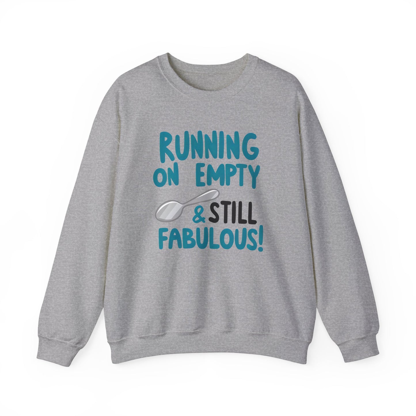 Running on Empty & Still Fabulous! - Unisex Heavy Blend™ Crewneck Sweatshirt