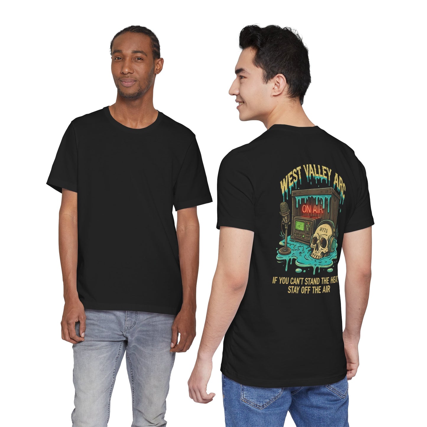 West Valley ARC “Stay Off the Air” Tee  —Vintage Skull Amateur Radio Shirt