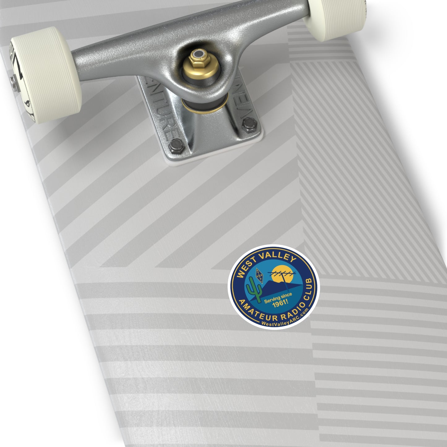 West Valley Amateur Radio Club Round Sticker — "Serving since 1961"