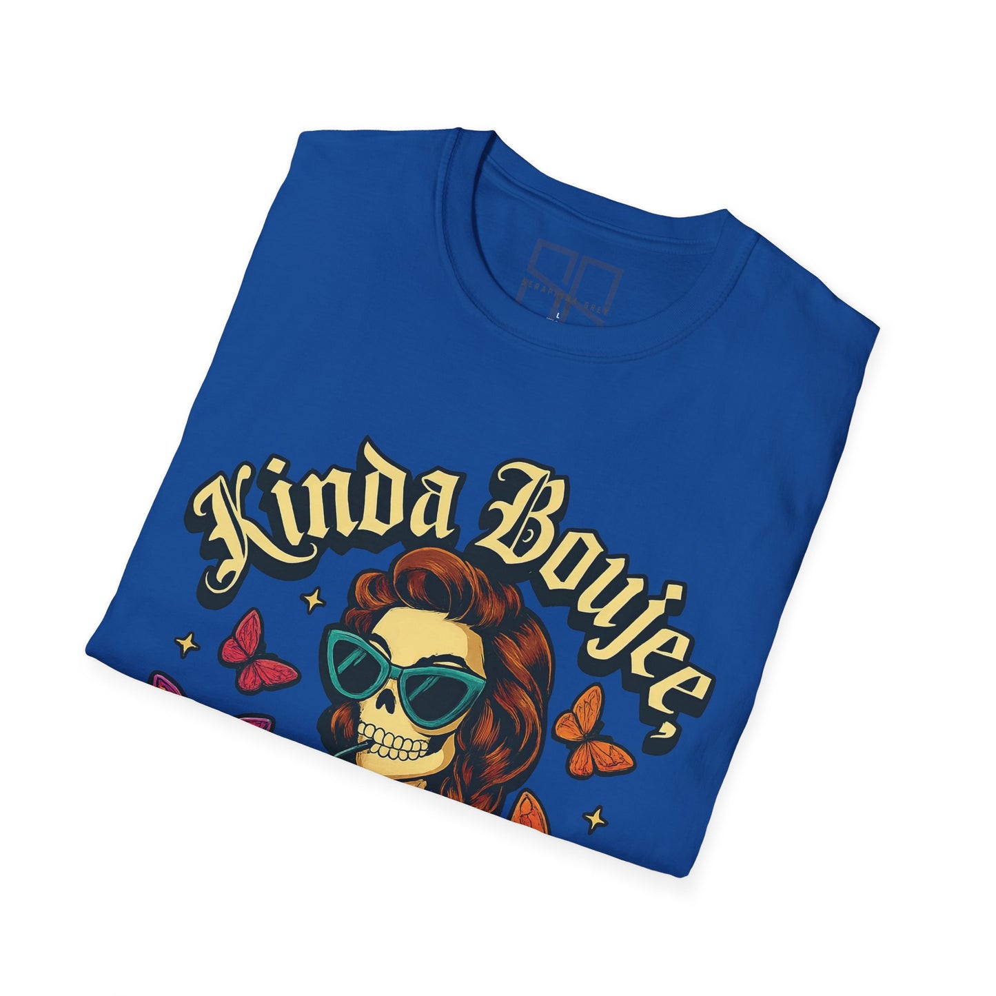 Kinda Boujee, Kinda Broke — Vintage Skull, Unisex Graphic Tee