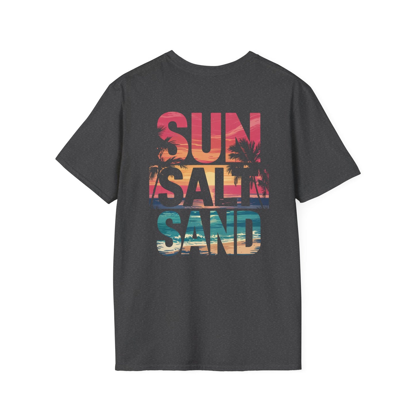 Mermaid Vibes  Sun • Salt • Sand — Coastal Vibes Pocket-Back T-Shirt | Unisex