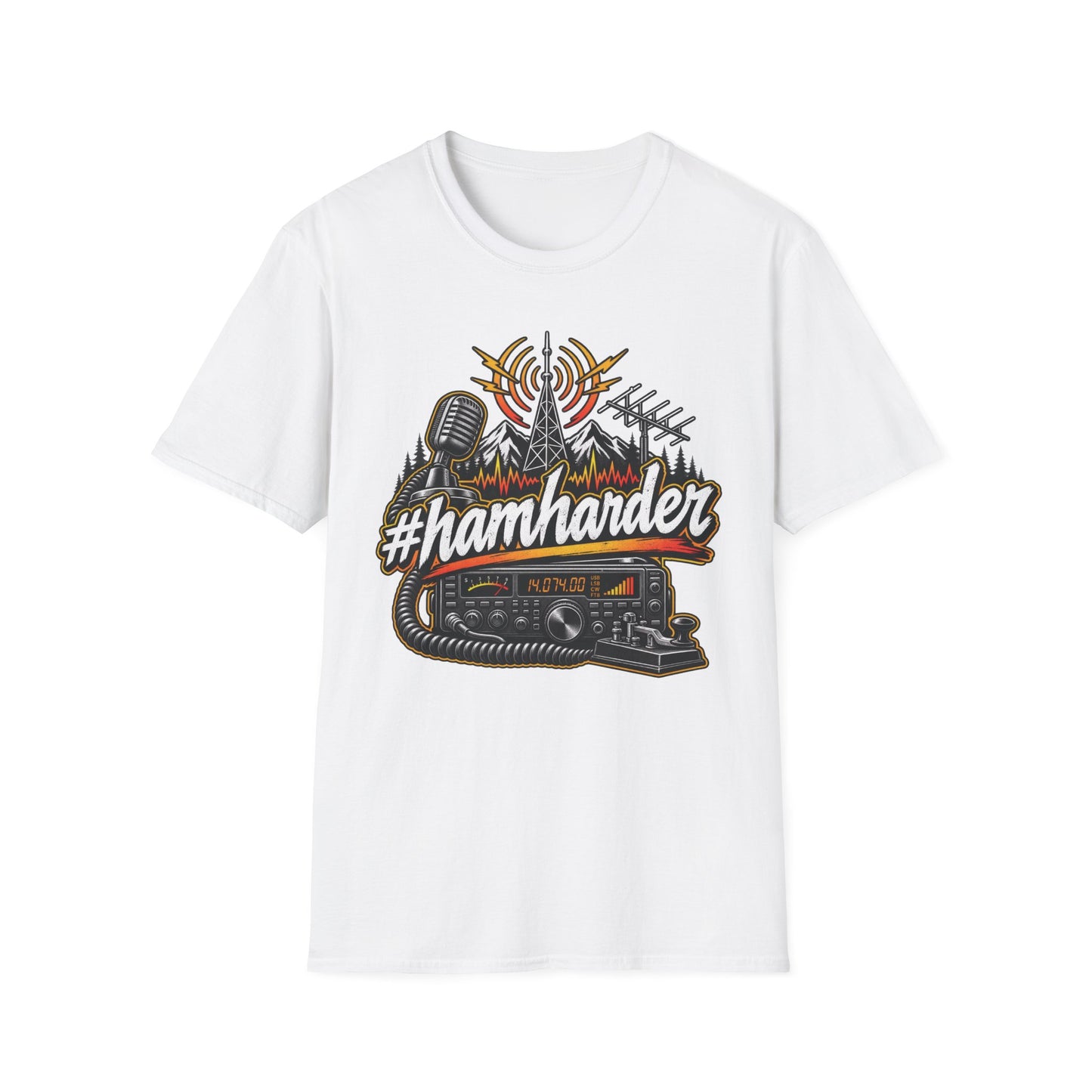 #HamHarder T-Shirt Unisex Softstyle T-Shirt