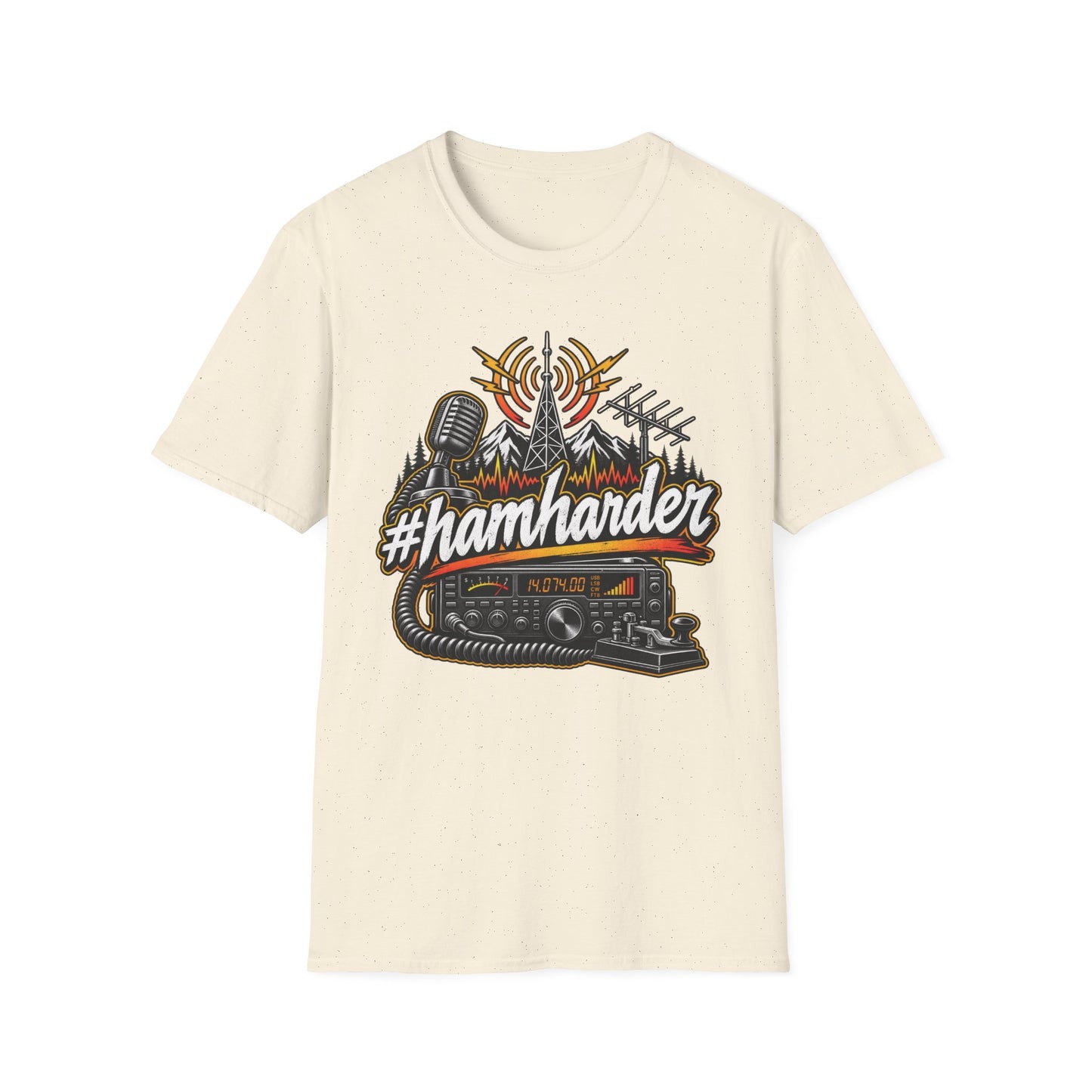 #HamHarder T-Shirt Unisex Softstyle T-Shirt