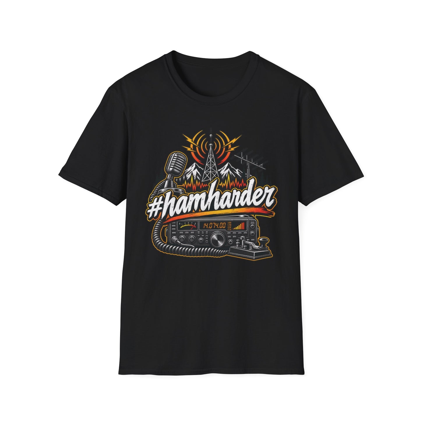 #HamHarder T-Shirt Unisex Softstyle T-Shirt
