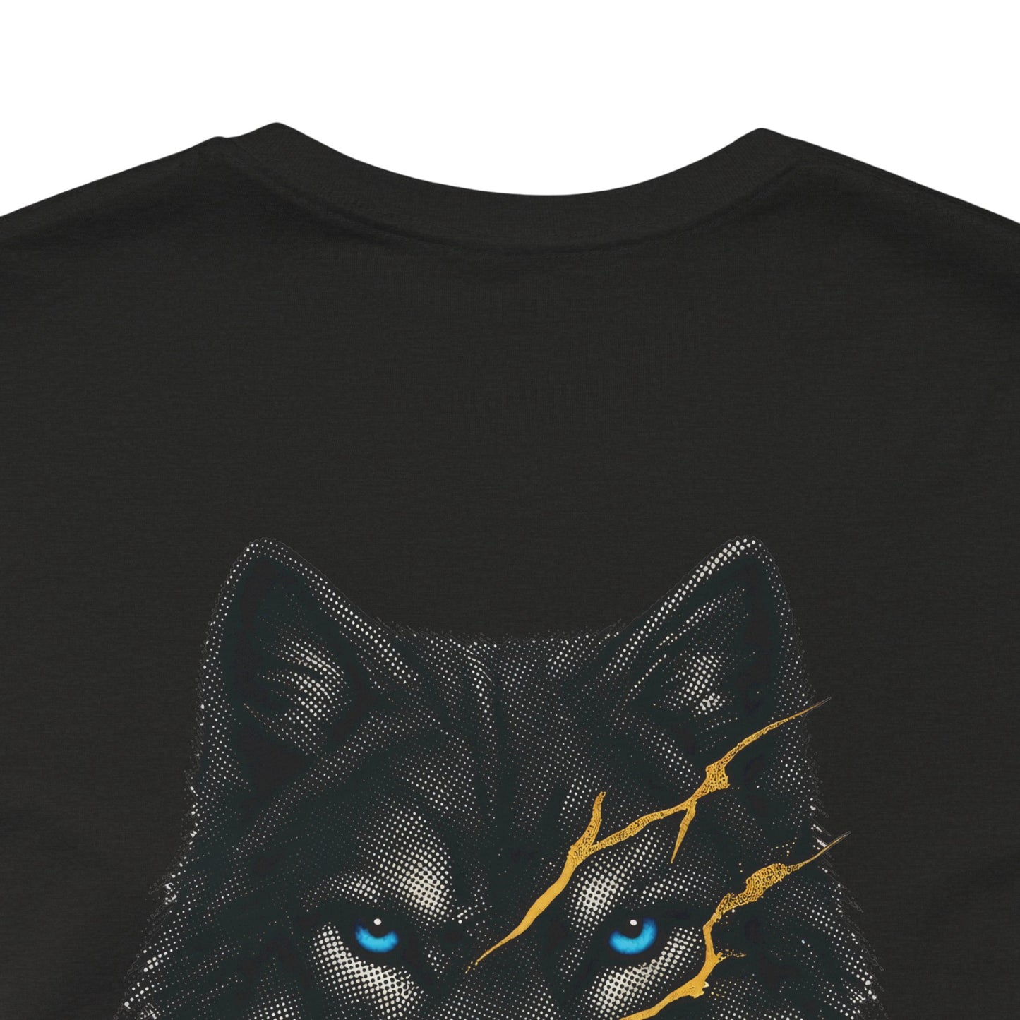 Reforged Wolf Kintsugi Tee — "The Gold Isn't There to Hide the Break"