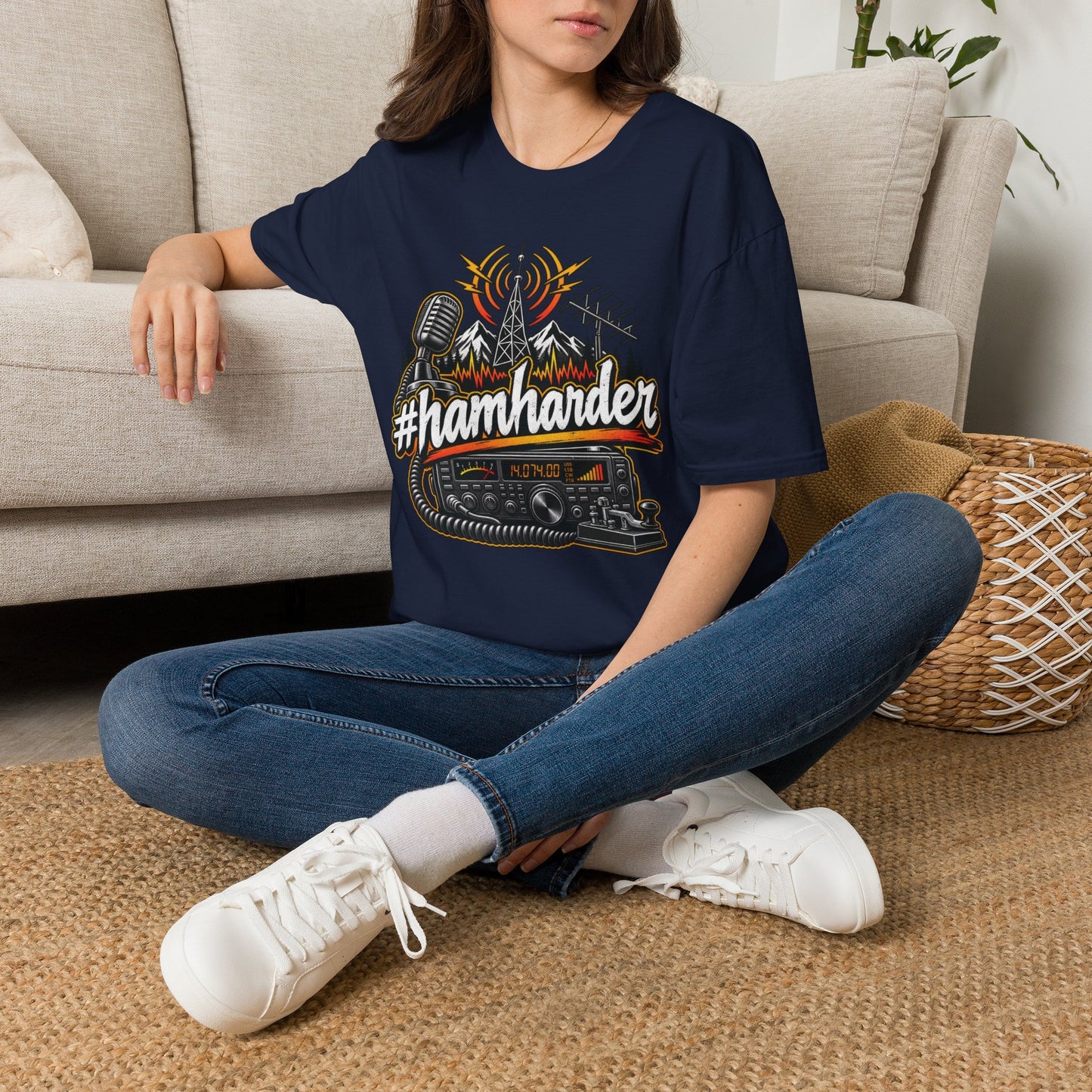 #HamHarder T-Shirt Unisex Softstyle T-Shirt