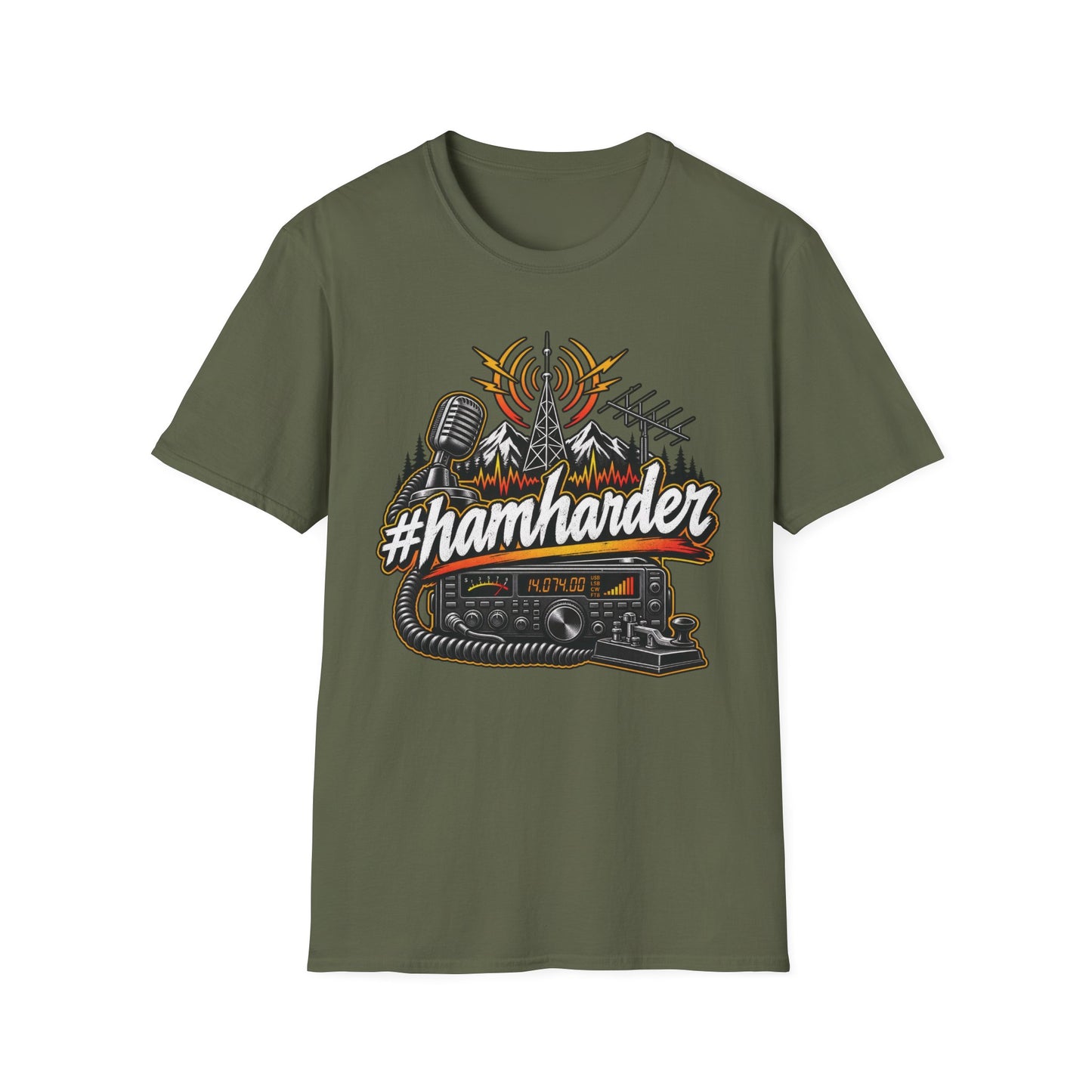 #HamHarder T-Shirt Unisex Softstyle T-Shirt