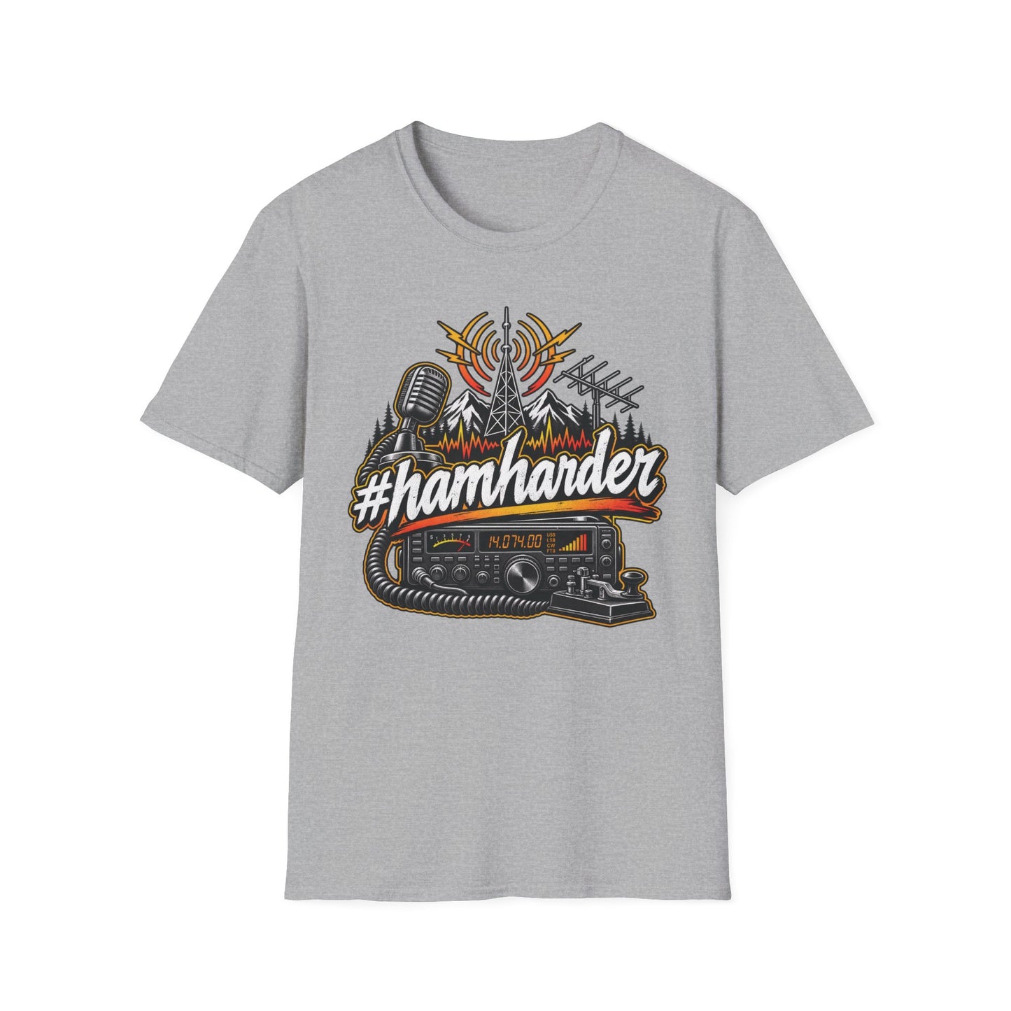 #HamHarder T-Shirt Unisex Softstyle T-Shirt