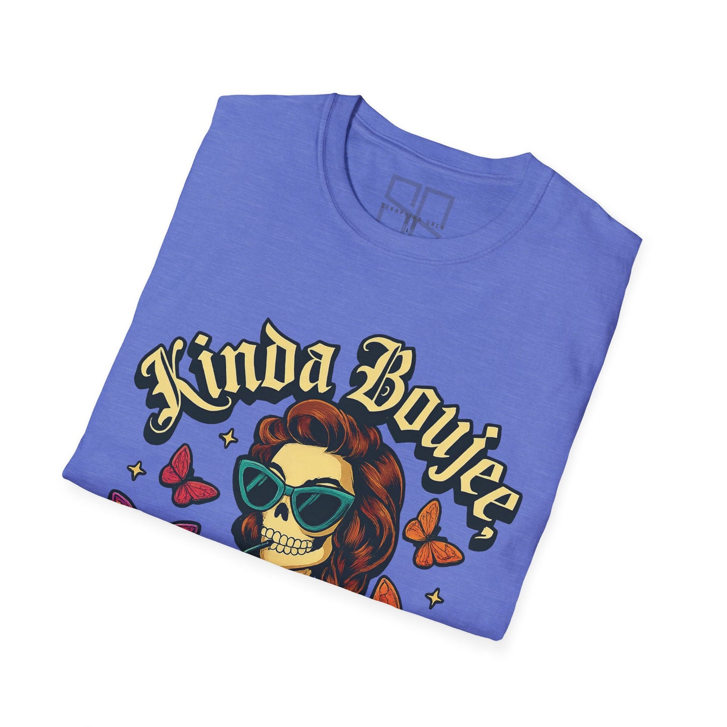 Kinda Boujee, Kinda Broke — Vintage Skull, Unisex Graphic Tee