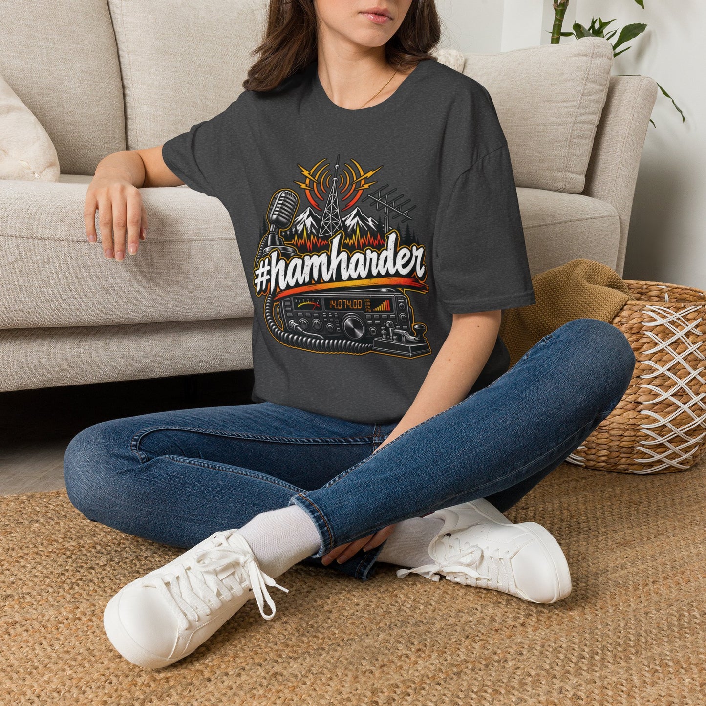#HamHarder T-Shirt Unisex Softstyle T-Shirt