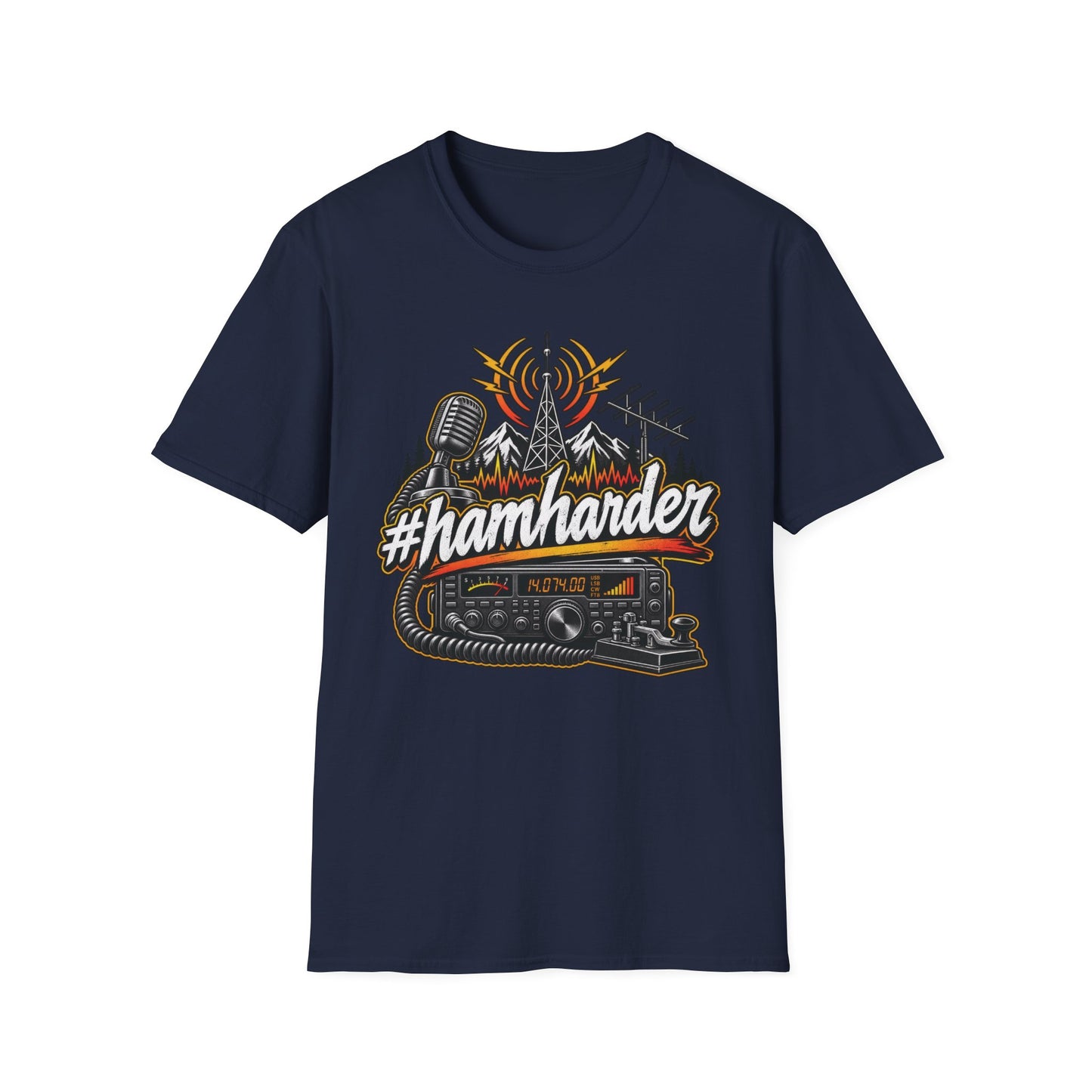#HamHarder T-Shirt Unisex Softstyle T-Shirt