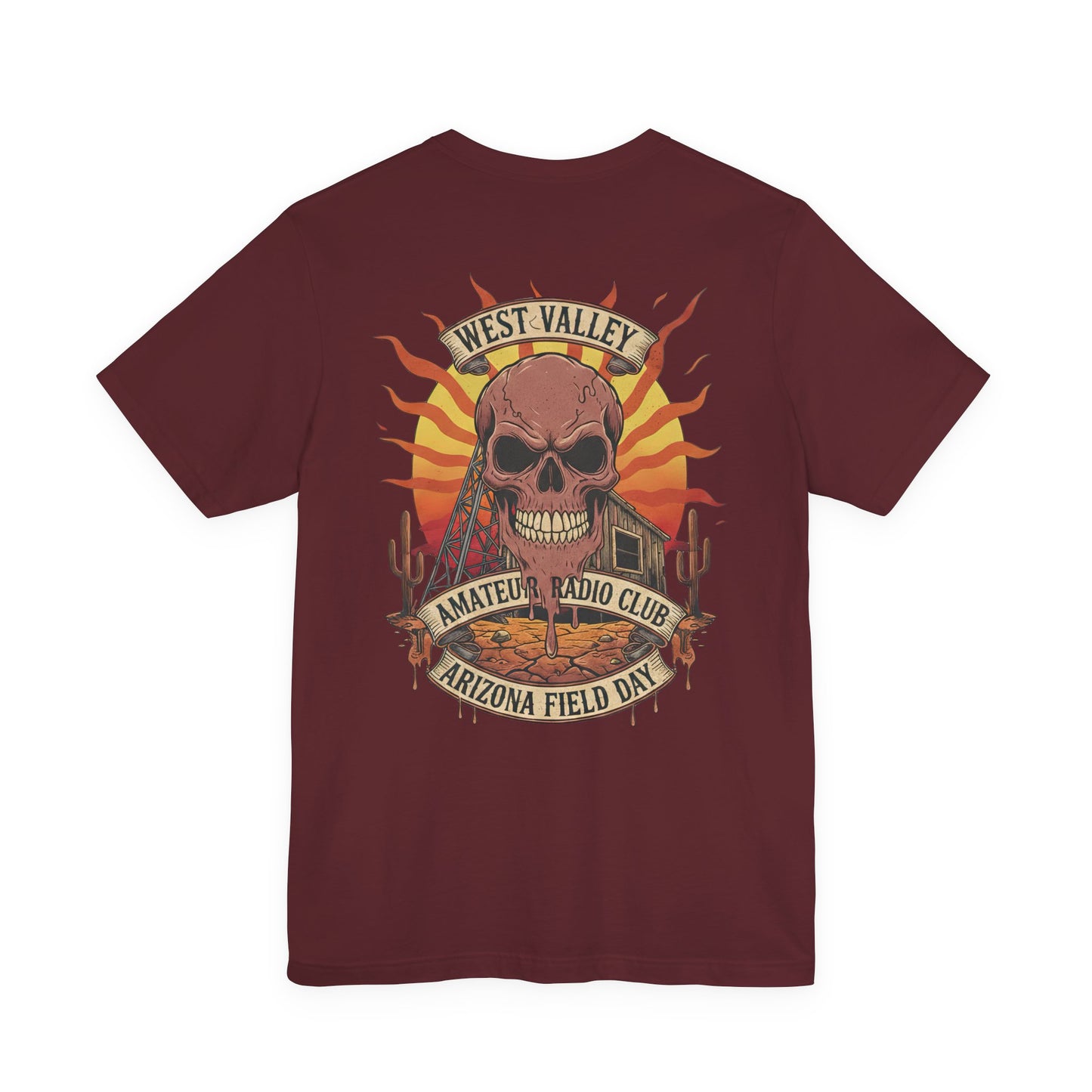 Arizona Field Day Skull Tee — West Valley Amateur Radio Club