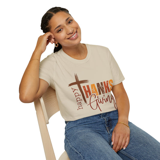 Grateful Thanksgiving Tee, Celebrate with Family, Fall Apparel, Harvest Festival Shirt, Religious Thanksgiving Gift, Autumn Wardrobe