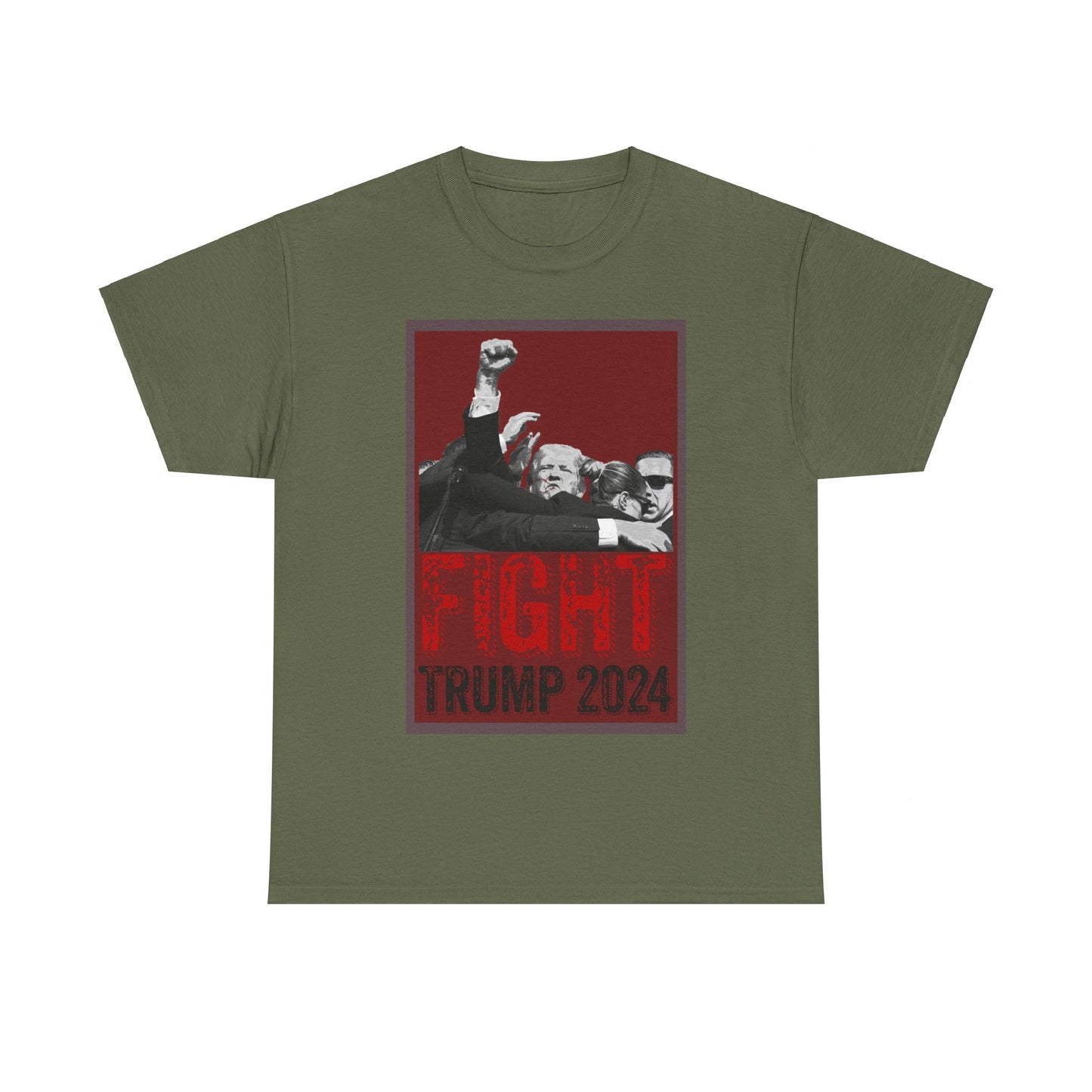 Fight! Trump 2024 T-Shirt Unisex Heavy Cotton Tee