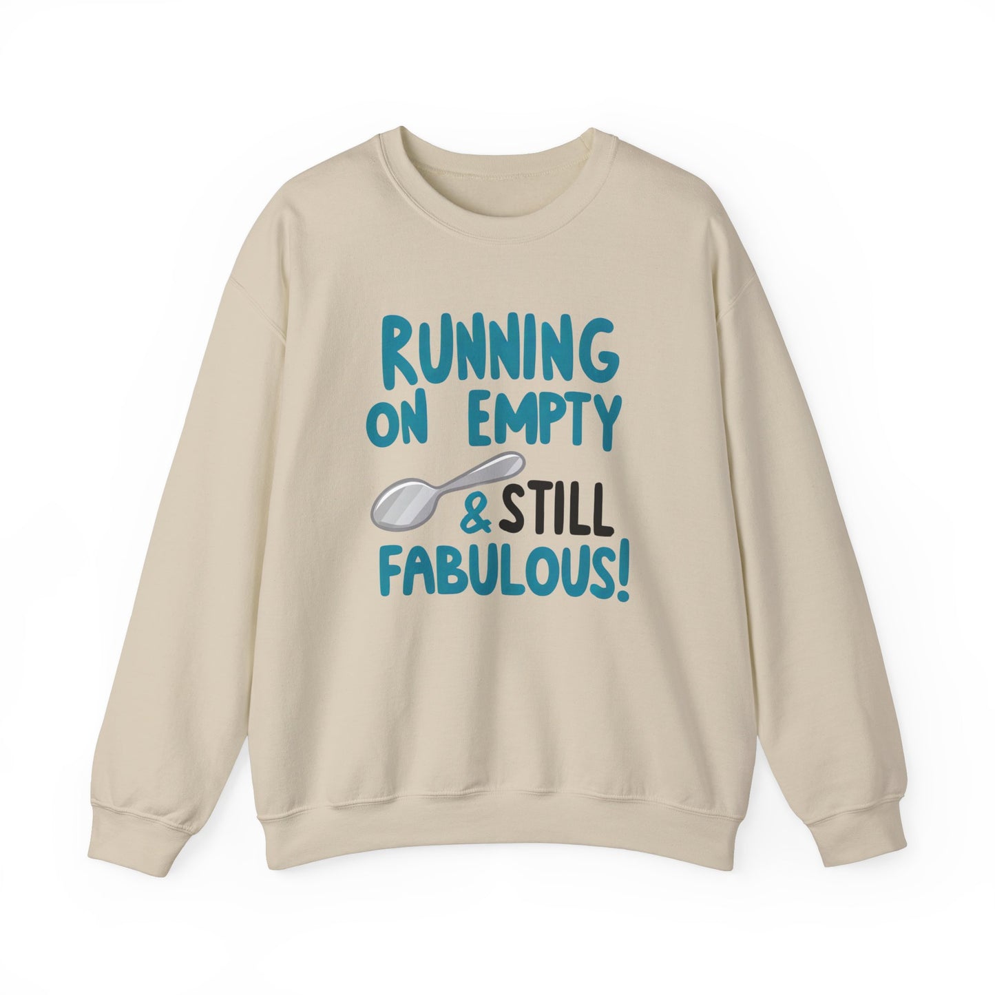 Running on Empty & Still Fabulous! - Unisex Heavy Blend™ Crewneck Sweatshirt