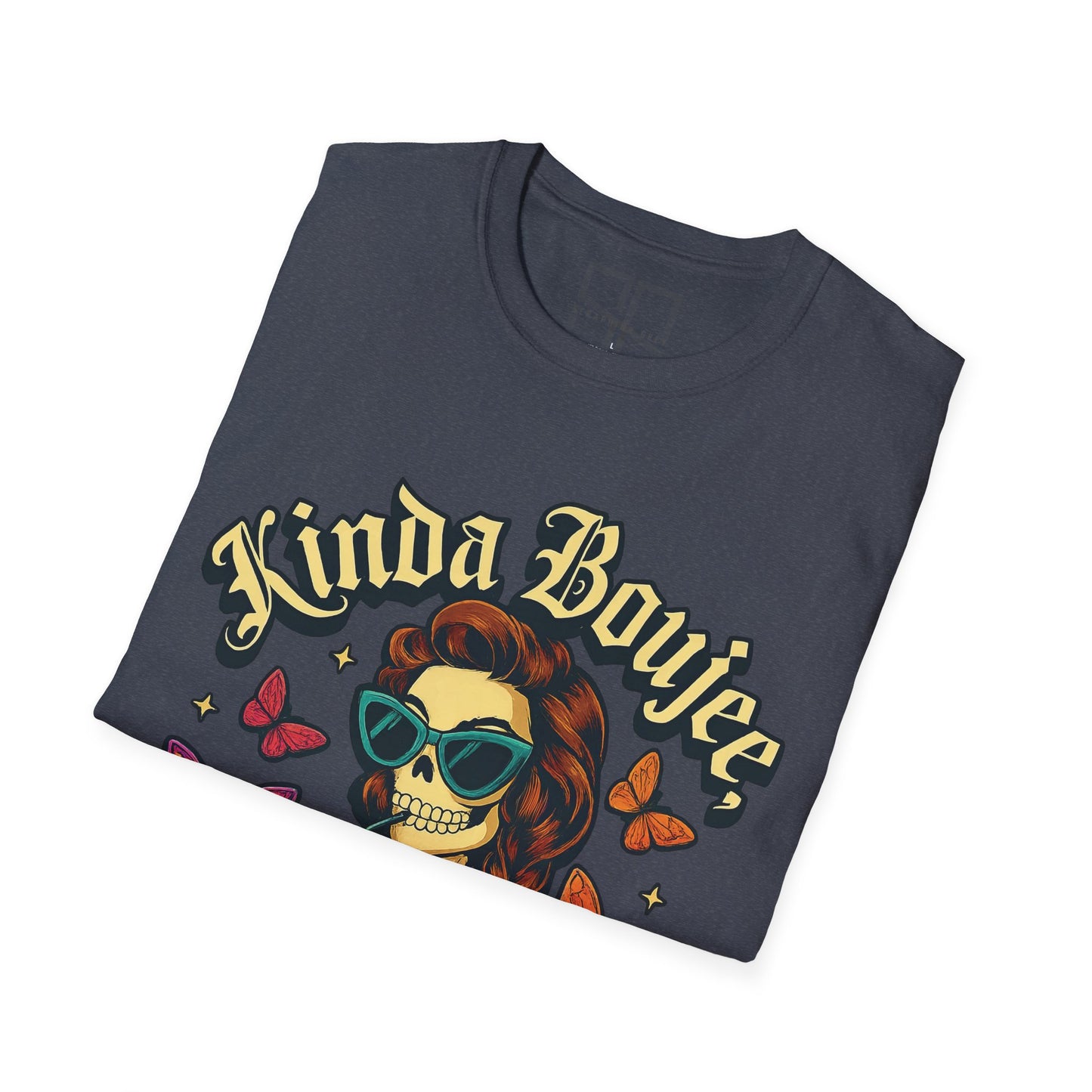 Kinda Boujee, Kinda Broke — Vintage Skull, Unisex Graphic Tee