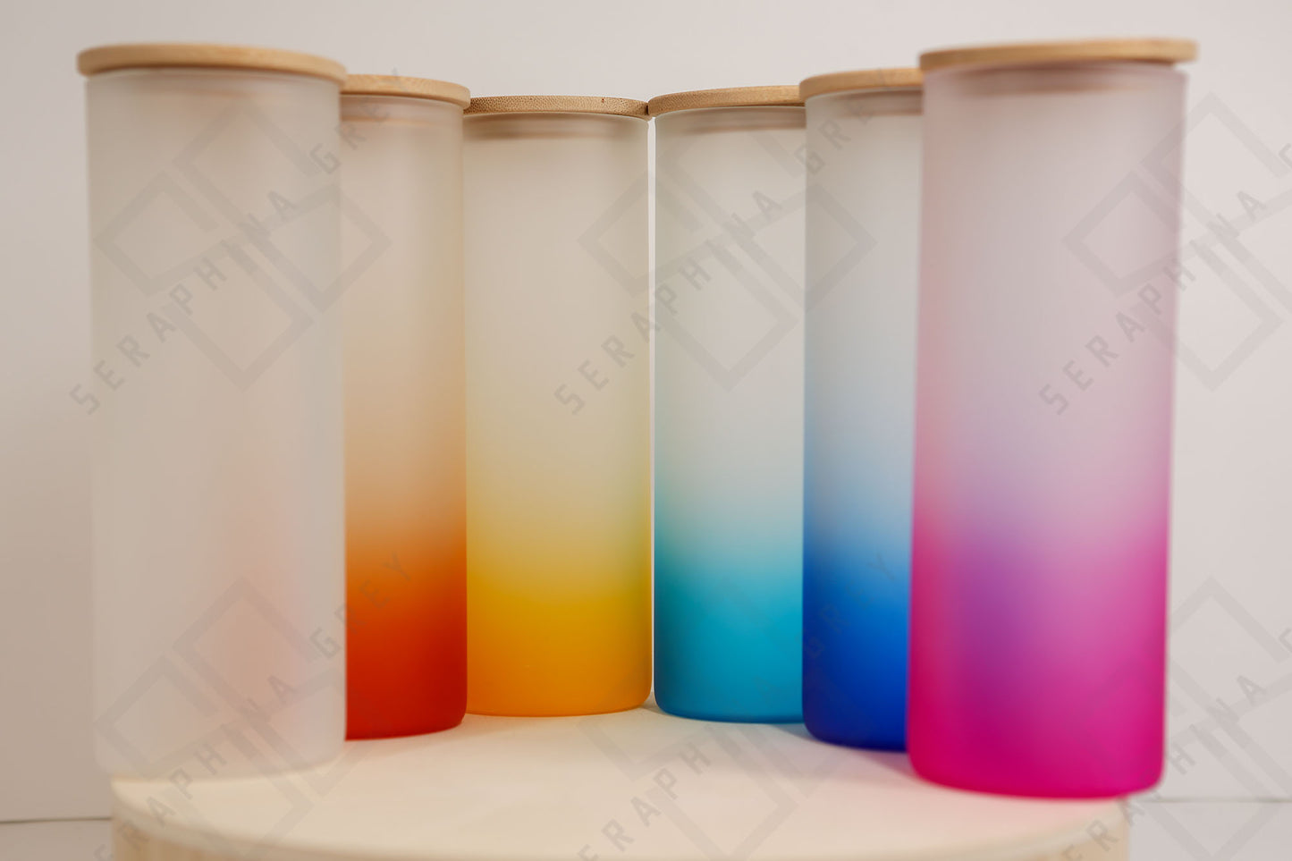 25 oz Colored Glass Tumblers