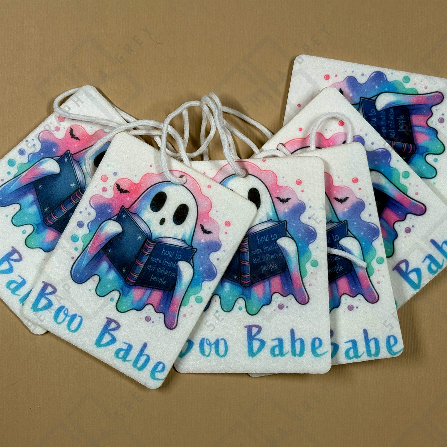 Boo Babe Car Air Freshie — She Reads, She Haunts 👻