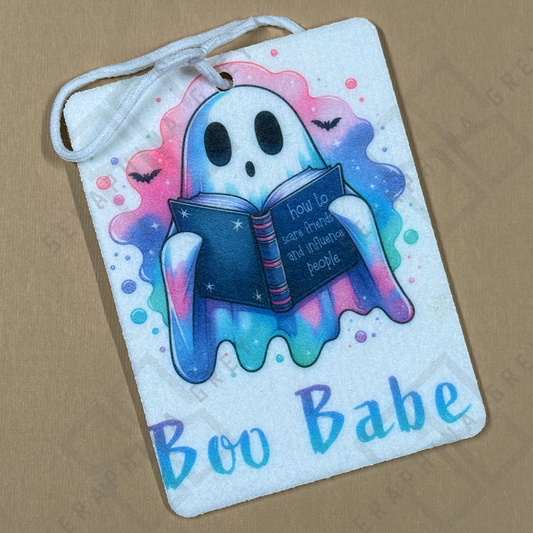 Boo Babe Car Air Freshie — She Reads, She Haunts 👻