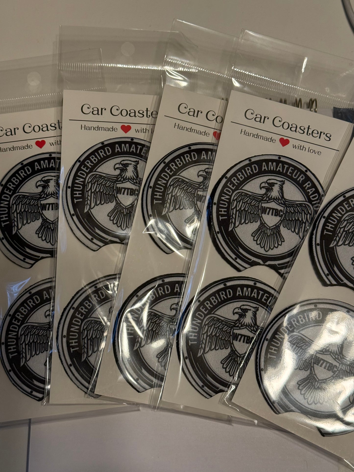 W7TBC Thunderbird ARC Car Coasters (2-Pack)