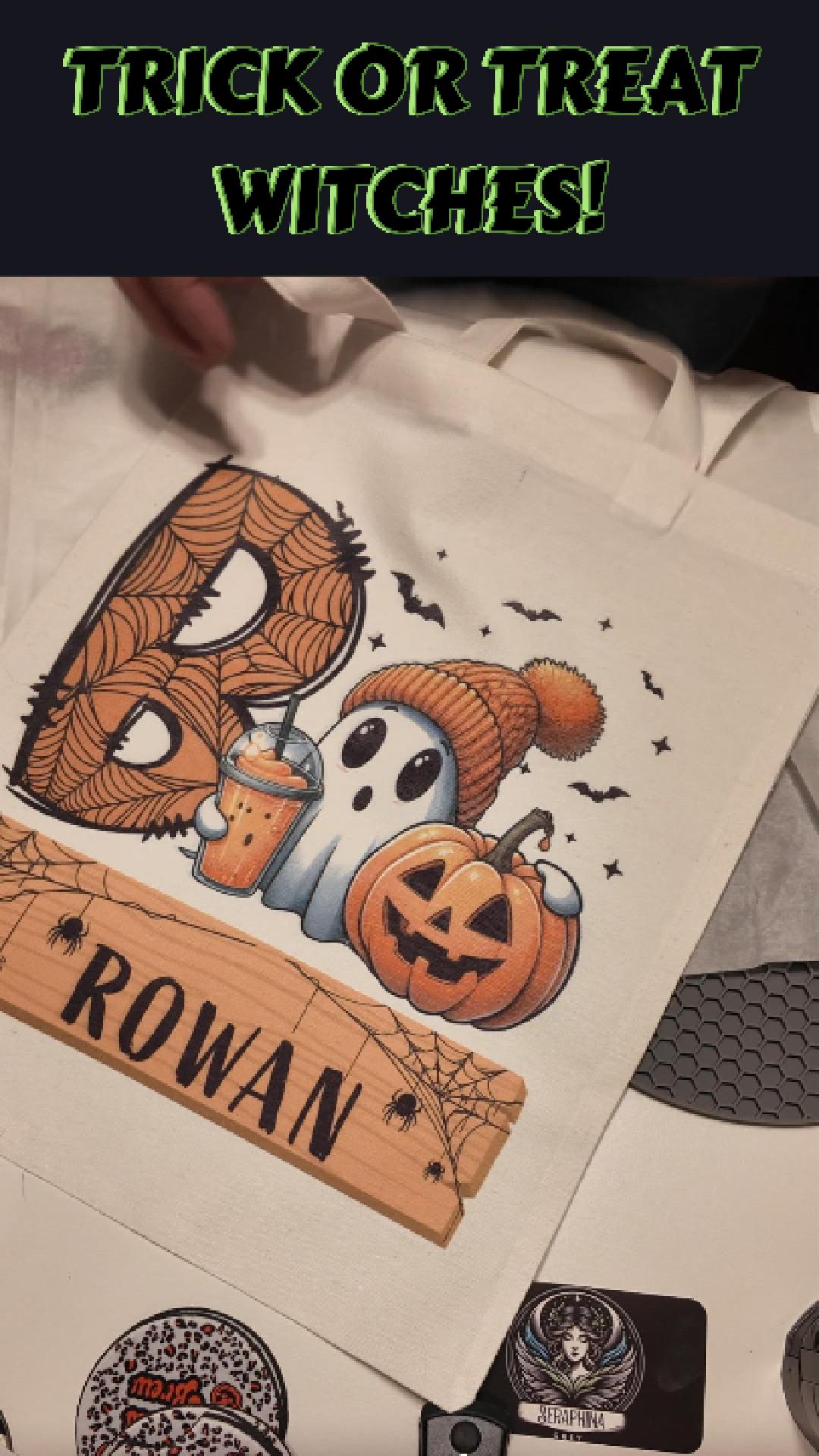 Personalized Canvas Trick or Treat Totes