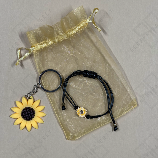 Endo Warrior Sunflower Bracelet; Keychain Set 🌻