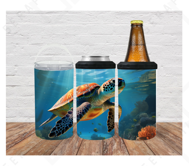 16 oz Can Cooler / Dual-Lid Tumbler Convertible Customizer