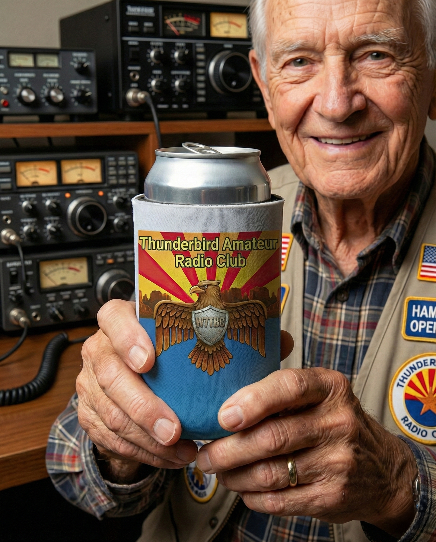 W7TBC Thunderbird ARC Neoprene Can Cooler