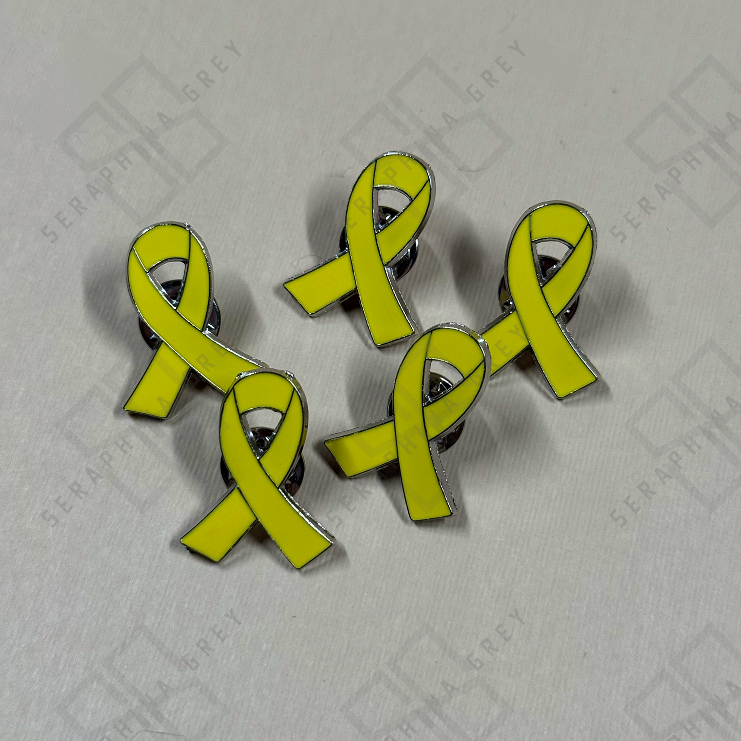 Yellow Ribbon Awareness Pin - Support an Endo Warrior