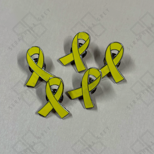 Yellow Ribbon Awareness Pin - Support an Endo Warrior